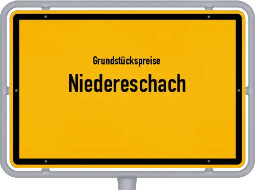 Grundstückspreise Niedereschach - Ortsschild von Niedereschach