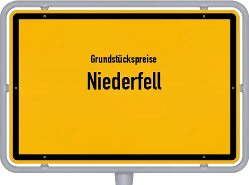 Grundstückspreise Niederfell - Ortsschild von Niederfell