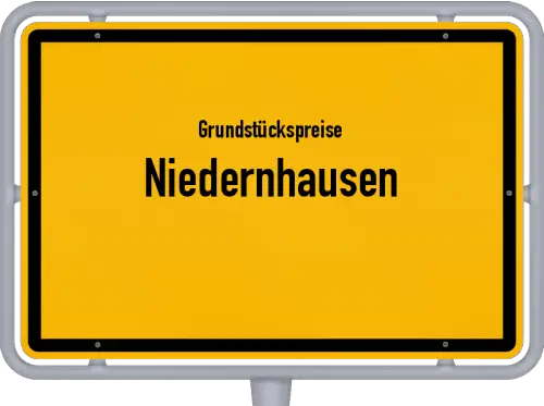 Grundstückspreise Niedernhausen - Ortsschild von Niedernhausen