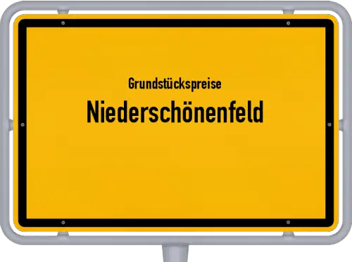 Grundstückspreise Niederschönenfeld - Ortsschild von Niederschönenfeld