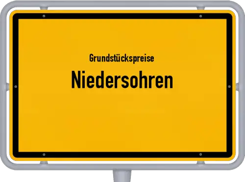 Grundstückspreise Niedersohren - Ortsschild von Niedersohren