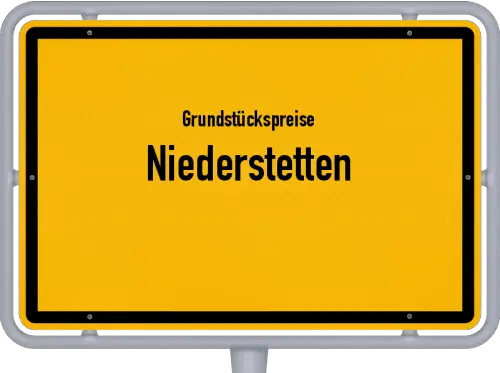 Grundstückspreise Niederstetten - Ortsschild von Niederstetten