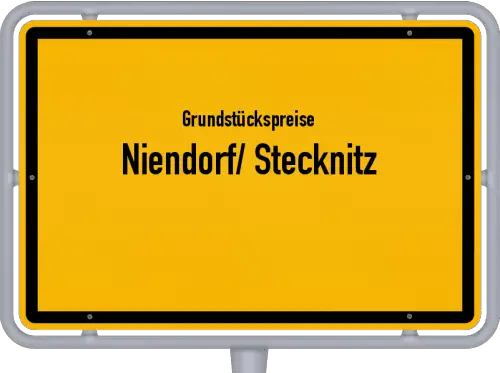 Grundstückspreise Niendorf/ Stecknitz - Ortsschild von Niendorf/ Stecknitz