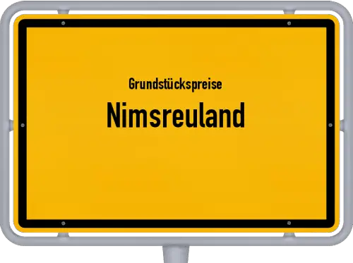 Grundstückspreise Nimsreuland - Ortsschild von Nimsreuland