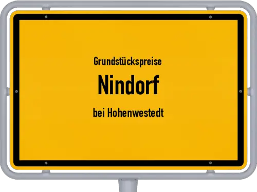 Grundstückspreise Nindorf (bei Hohenwestedt) - Ortsschild von Nindorf (bei Hohenwestedt)