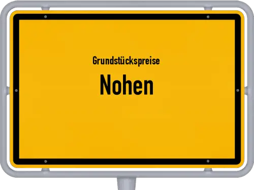 Grundstückspreise Nohen - Ortsschild von Nohen