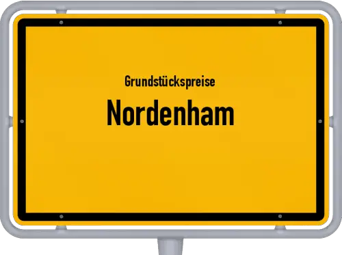 Grundstückspreise Nordenham - Ortsschild von Nordenham