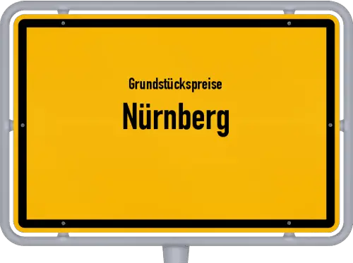 Grundstückspreise Nürnberg - Ortsschild von Nürnberg