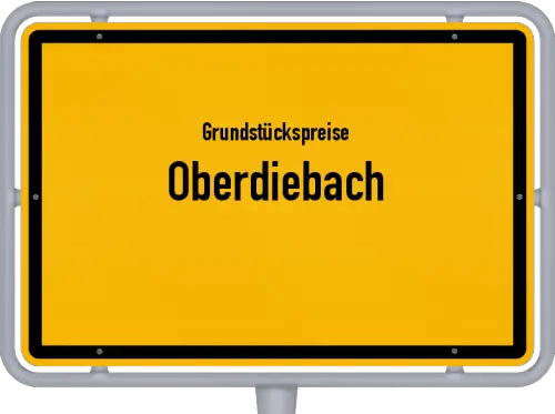 Grundstückspreise Oberdiebach - Ortsschild von Oberdiebach