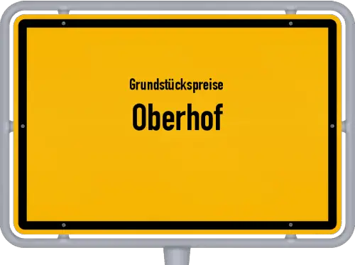 Grundstückspreise Oberhof - Ortsschild von Oberhof