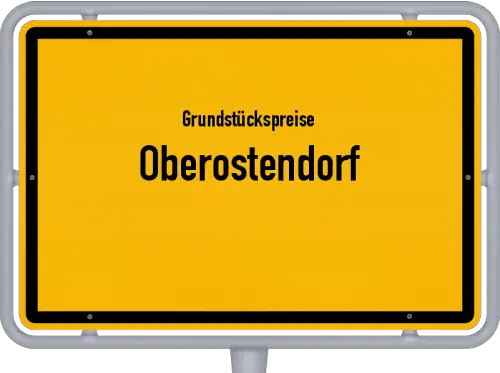Grundstückspreise Oberostendorf - Ortsschild von Oberostendorf