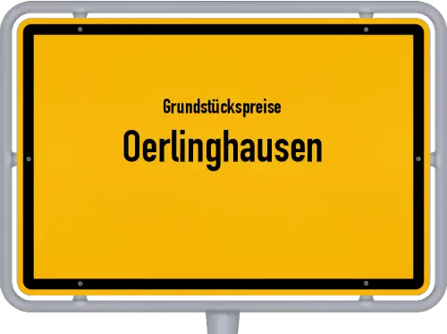 Grundstückspreise Oerlinghausen - Ortsschild von Oerlinghausen