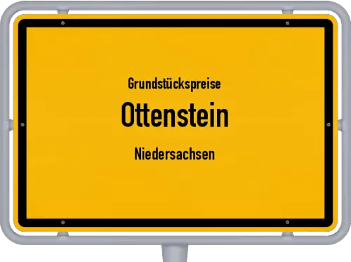 Grundstückspreise Ottenstein (Niedersachsen) - Ortsschild von Ottenstein (Niedersachsen)