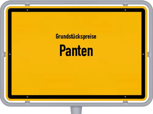 Grundstückspreise Panten - Ortsschild von Panten