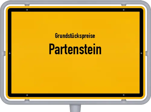 Grundstückspreise Partenstein - Ortsschild von Partenstein