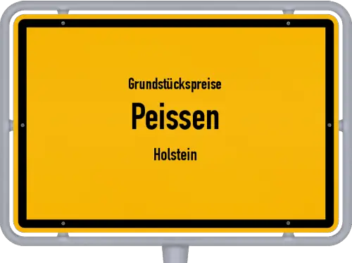 Grundstückspreise Peissen (Holstein) - Ortsschild von Peissen (Holstein)