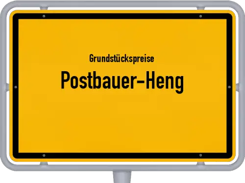 Grundstückspreise Postbauer-Heng - Ortsschild von Postbauer-Heng