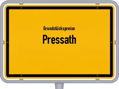 Grundstückspreise Pressath - Ortsschild von Pressath
