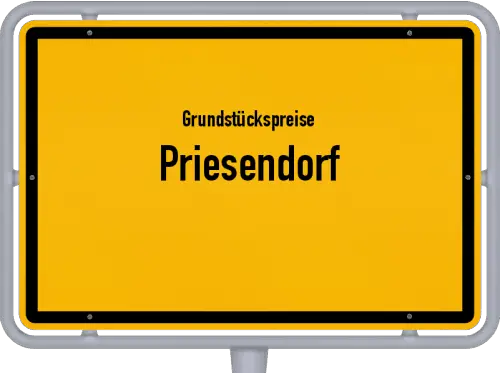 Grundstückspreise Priesendorf - Ortsschild von Priesendorf