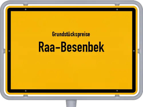 Grundstückspreise Raa-Besenbek - Ortsschild von Raa-Besenbek