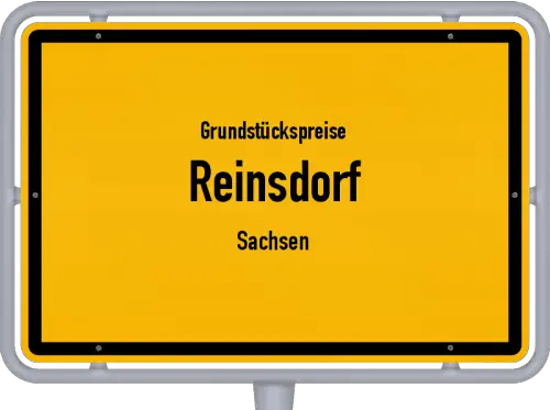 Grundstückspreise Reinsdorf (Sachsen) - Ortsschild von Reinsdorf (Sachsen)