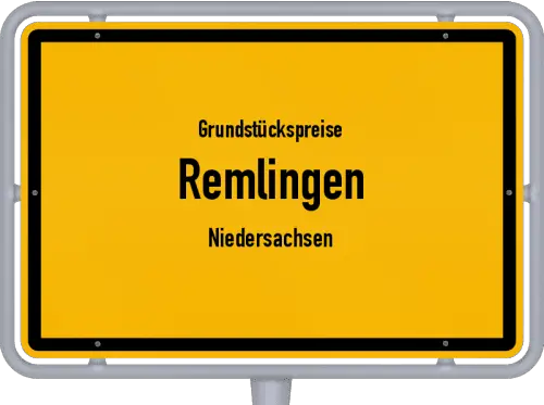 Grundstückspreise Remlingen (Niedersachsen) - Ortsschild von Remlingen (Niedersachsen)