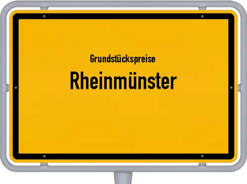 Grundstückspreise Rheinmünster - Ortsschild von Rheinmünster