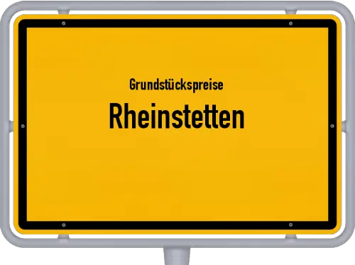 Grundstückspreise Rheinstetten - Ortsschild von Rheinstetten