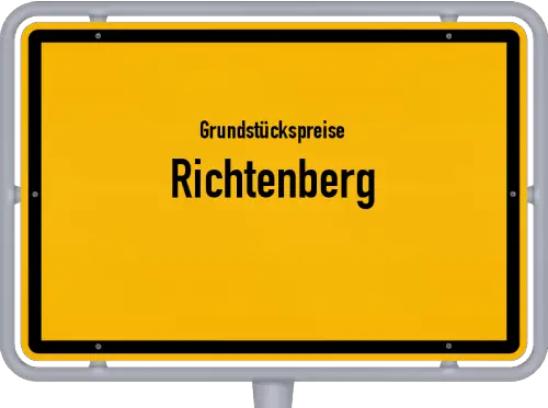 Grundstückspreise Richtenberg - Ortsschild von Richtenberg