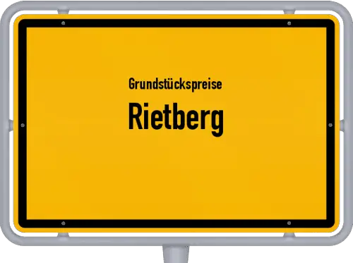 Grundstückspreise Rietberg - Ortsschild von Rietberg