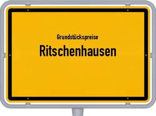 Grundstückspreise Ritschenhausen - Ortsschild von Ritschenhausen