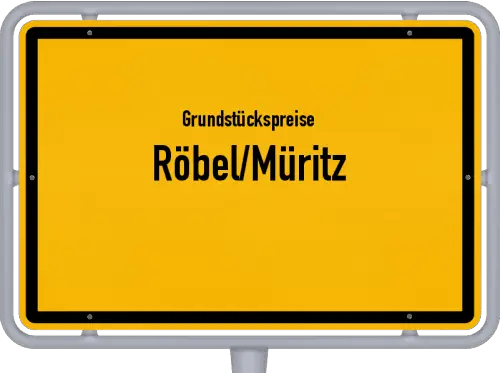 Grundstückspreise Röbel/Müritz - Ortsschild von Röbel/Müritz
