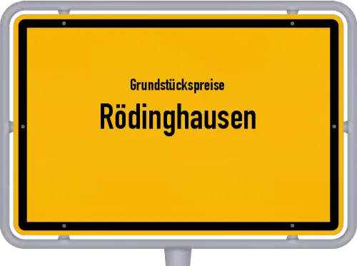 Grundstückspreise Rödinghausen - Ortsschild von Rödinghausen