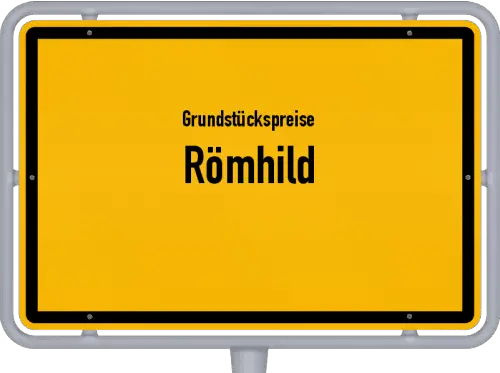 Grundstückspreise Römhild - Ortsschild von Römhild