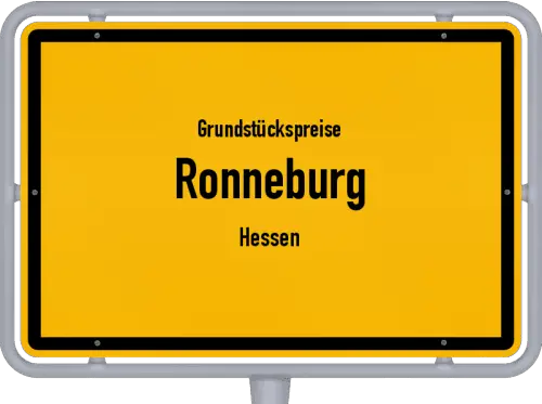 Grundstückspreise Ronneburg (Hessen) - Ortsschild von Ronneburg (Hessen)