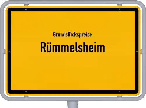 Grundstückspreise Rümmelsheim - Ortsschild von Rümmelsheim