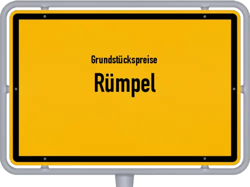 Grundstückspreise Rümpel - Ortsschild von Rümpel