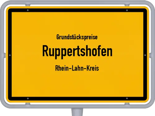 Grundstückspreise Ruppertshofen (Rhein-Lahn-Kreis) - Ortsschild von Ruppertshofen (Rhein-Lahn-Kreis)