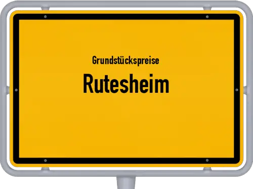 Grundstückspreise Rutesheim - Ortsschild von Rutesheim