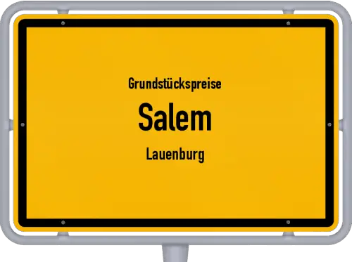 Grundstückspreise Salem (Lauenburg) - Ortsschild von Salem (Lauenburg)