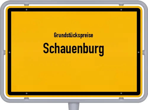 Grundstückspreise Schauenburg - Ortsschild von Schauenburg