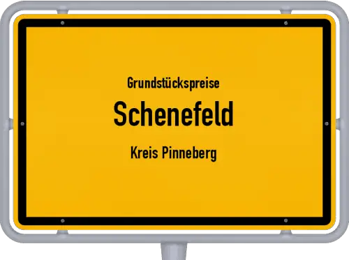 Grundstückspreise Schenefeld (Kreis Pinneberg) - Ortsschild von Schenefeld (Kreis Pinneberg)