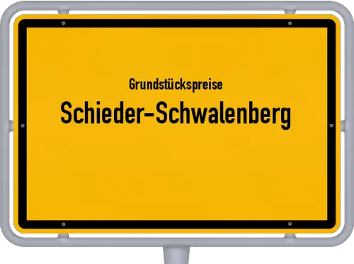 Grundstückspreise Schieder-Schwalenberg - Ortsschild von Schieder-Schwalenberg