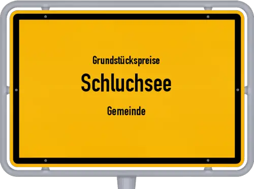 Grundstückspreise Schluchsee (Gemeinde) - Ortsschild von Schluchsee (Gemeinde)
