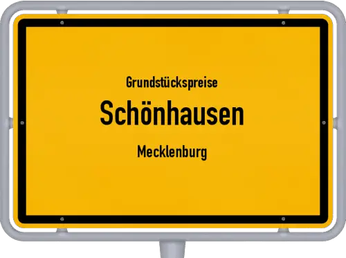 Grundstückspreise Schönhausen (Mecklenburg) - Ortsschild von Schönhausen (Mecklenburg)