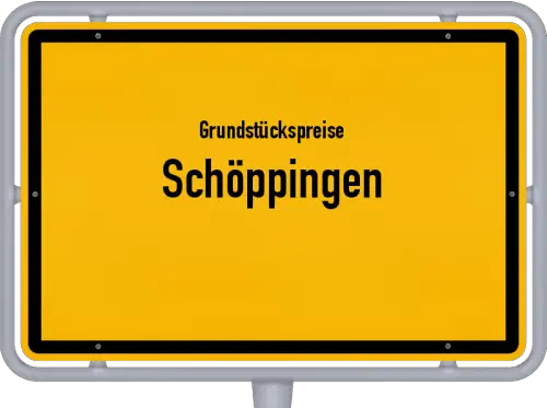 Grundstückspreise Schöppingen - Ortsschild von Schöppingen