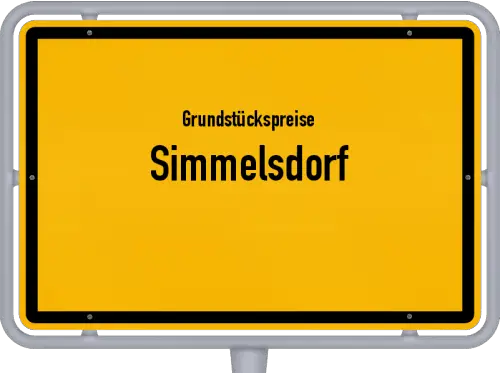Grundstückspreise Simmelsdorf - Ortsschild von Simmelsdorf