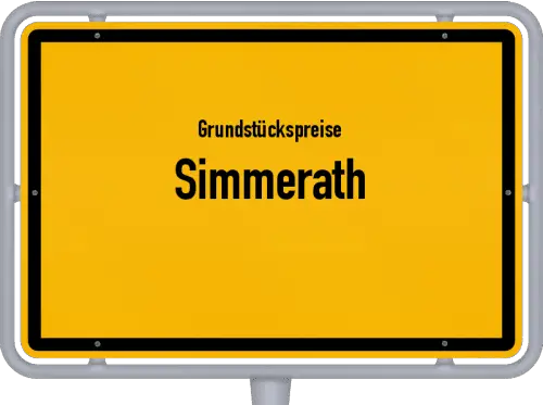 Grundstückspreise Simmerath - Ortsschild von Simmerath