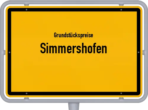 Grundstückspreise Simmershofen - Ortsschild von Simmershofen