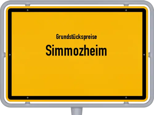 Grundstückspreise Simmozheim - Ortsschild von Simmozheim